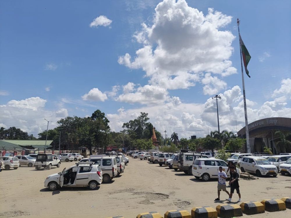 Taxis parked at the Dimapur Railway Station on August 7. The All Nagaland Taxi Association, Dimapur Unit, has urged the State government to expedite implementation of the Vehicle Location Tracking Device system for commercial vehicles.